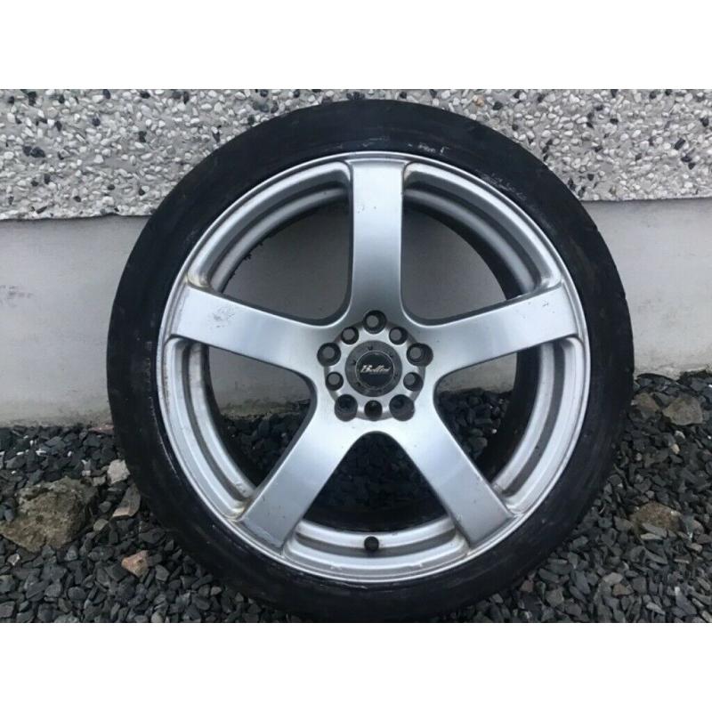 18INCH 5/114, 5/100 BELLINI ALLOY WHEELS FIT TOYOTA SEAT NISSAN MITSUBISHI VW MAZDA ETC WITH TYRES