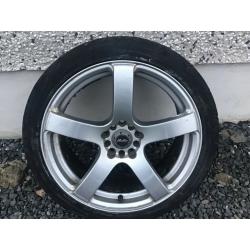 18INCH 5/114, 5/100 BELLINI ALLOY WHEELS FIT TOYOTA SEAT NISSAN MITSUBISHI VW MAZDA ETC WITH TYRES