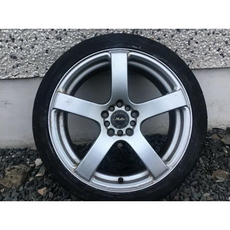 18INCH 5/114, 5/100 BELLINI ALLOY WHEELS FIT TOYOTA SEAT NISSAN MITSUBISHI VW MAZDA ETC WITH TYRES