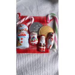 Hand painted wooden Santa personalised
