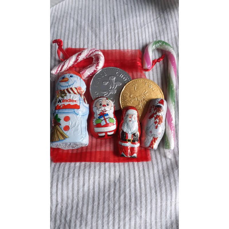 Hand painted wooden Santa personalised