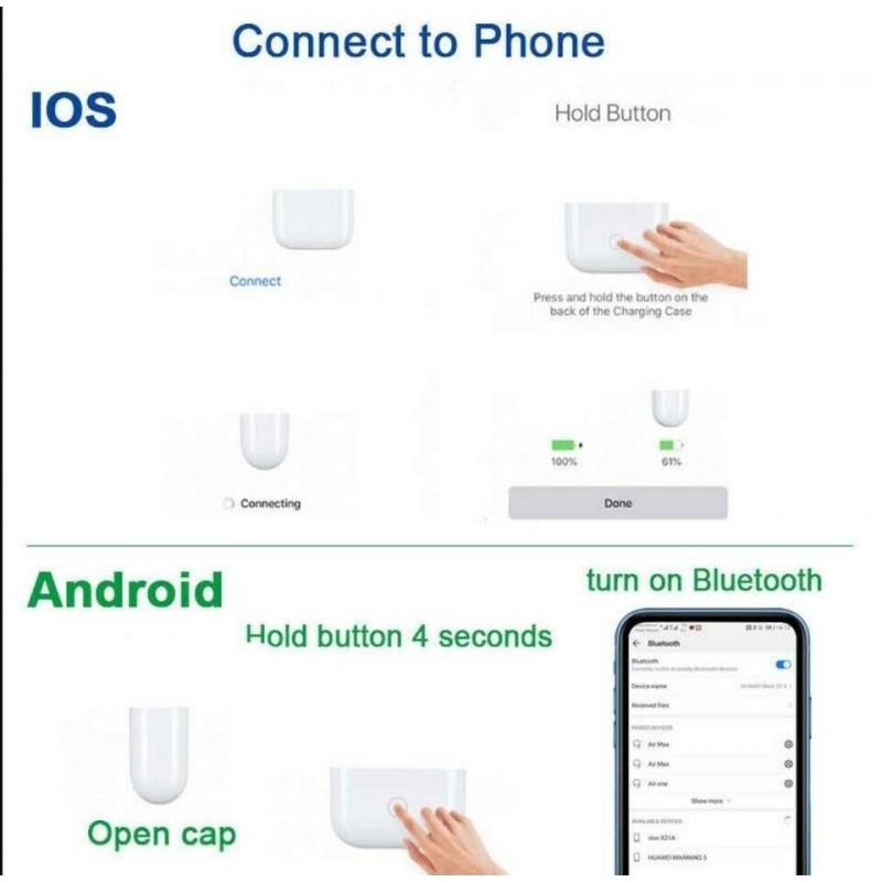 Wireless Bluetooth Earbud Headphones In Ear Earphones For Android IOS - 9 Colours - 2 for ?20
