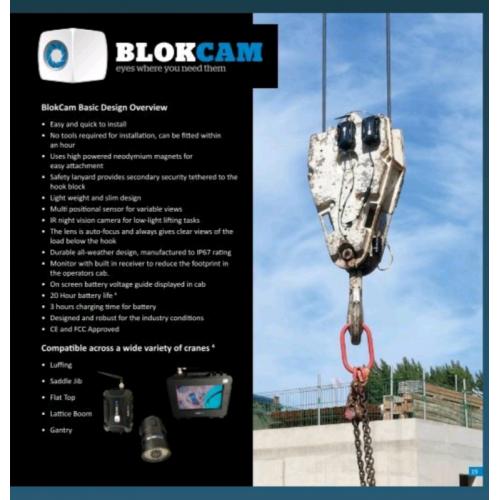 Pro Pick Tower Crane Hook Camera Blokcam Hoist Cam Wireless System/Kit