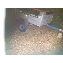 Daxara 127 tipping box trailer with cover