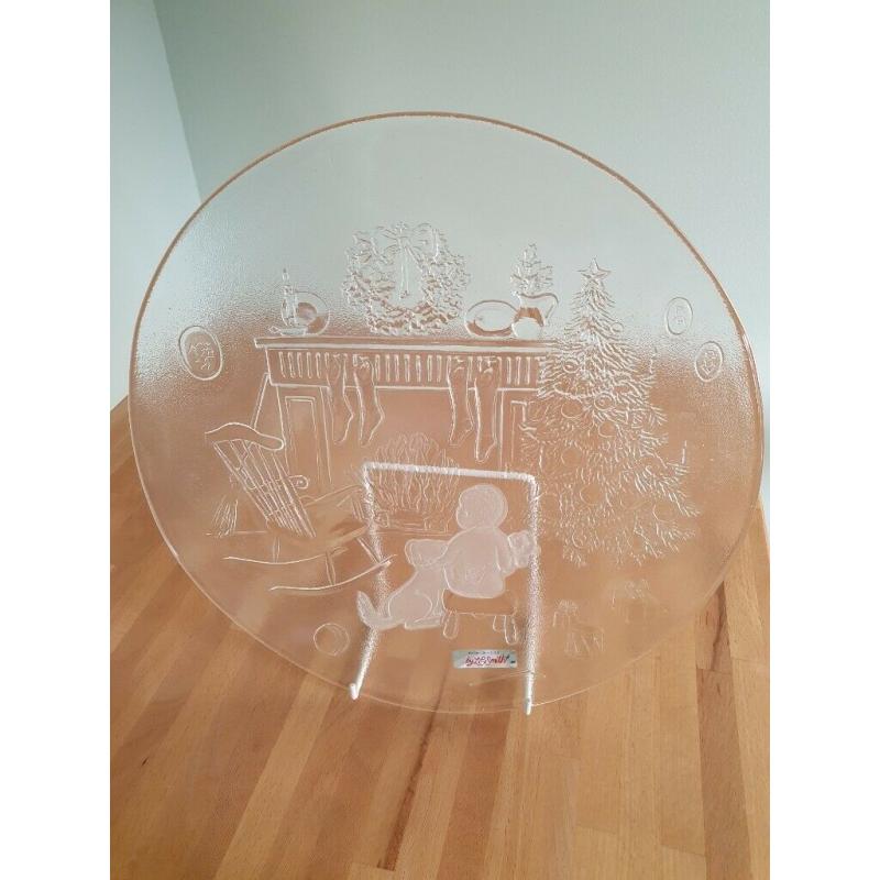 Hand-made Decotative Large Christmas Serving Platter
