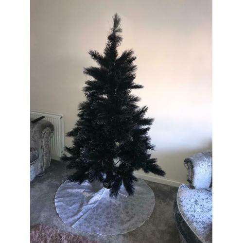 Black glitter sparkle Christmas tree