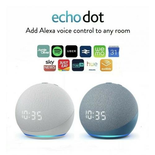 Amazon Echo Dot 4th Generation with smart speaker, clock & Alexa