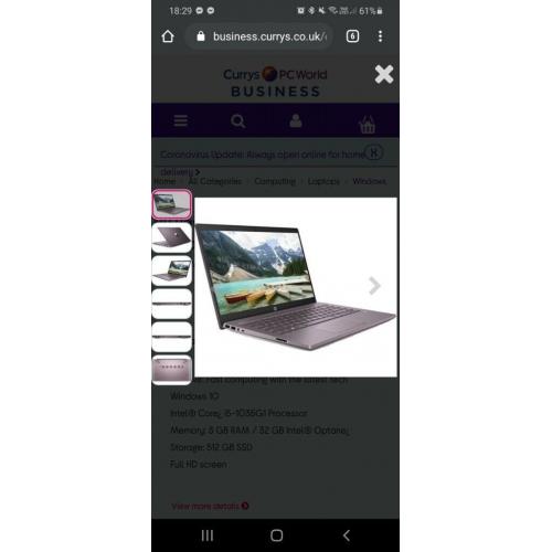 HP - Pavilion 14-ce3504sa 14" Laptop - Intel? Core? i5, 512 GB, Mauve