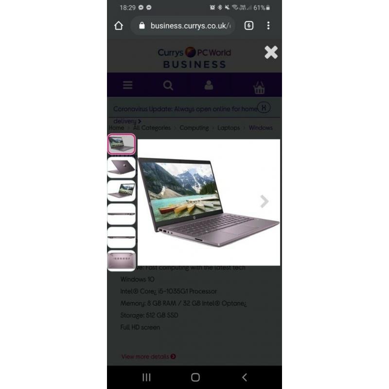 HP - Pavilion 14-ce3504sa 14" Laptop - Intel? Core? i5, 512 GB, Mauve