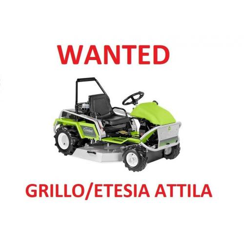 GRILLO - ETESIA ATTILA - RIDE ON BRUSH CUTTER - WANTED