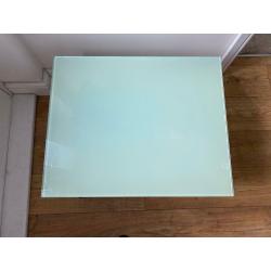 Toughened glass tv table