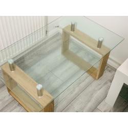 Pine Glass Coffee Table