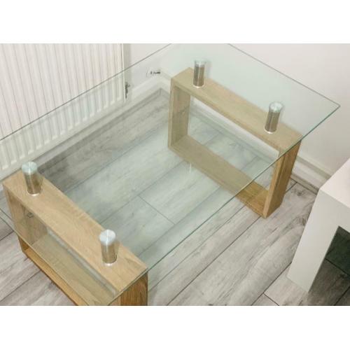 Pine Glass Coffee Table