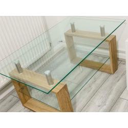 Pine Glass Coffee Table