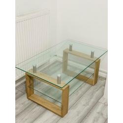 Pine Glass Coffee Table