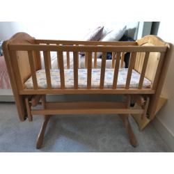 Crib with built in Rocker