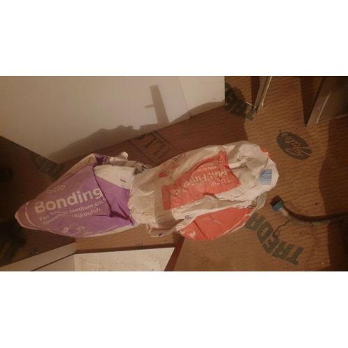 Plaster and bonding half bags