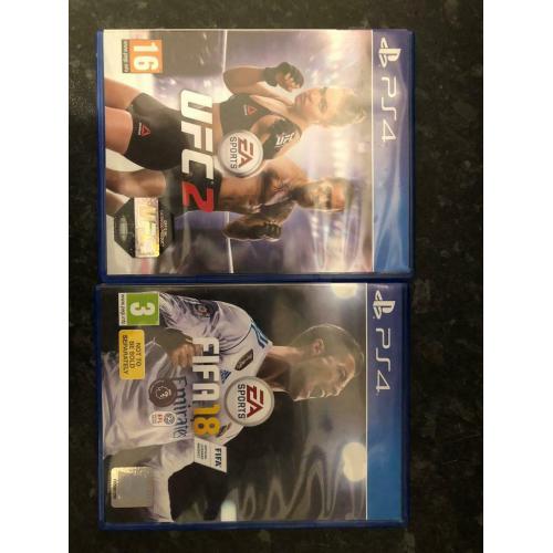 PlayStation 4 FIFA18 & UFC 2