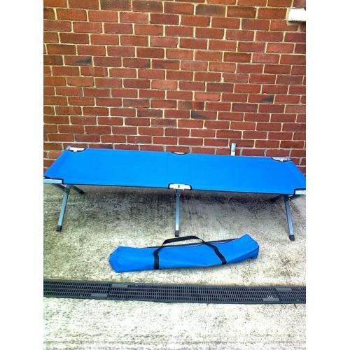 Camping Bed, 6 leg folding camping bed with carry bag, very clean, Private sale, time on hands, havi
