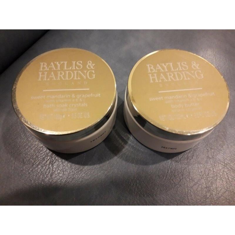 B&H bath crystals and body butter