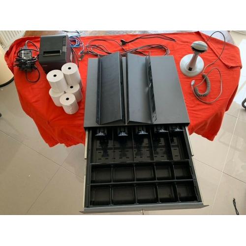 Till, Epsom printer, bar scanner