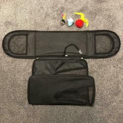 Collapsible Pet Carrier and Cat Toys