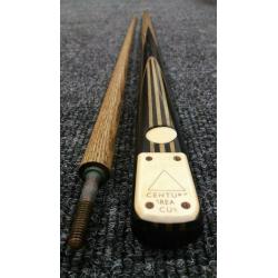 JOE DAVIS (ANTIQUE) 600 CENTURY BREAK SNOOKER CUE (ASH) 2 - PIECE - ?700