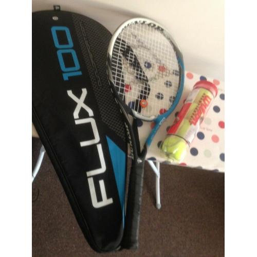 Tennis rocket with balls