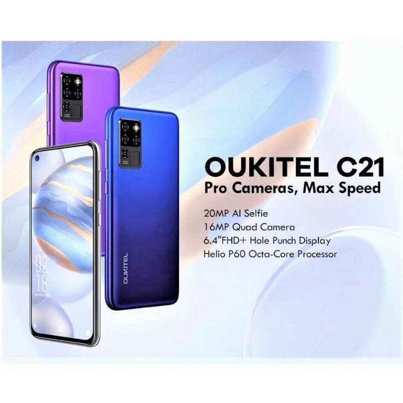 OUKITEL C21 MOBILE PHONE. BRAND NEW / SEALED. SUPERB SPEC. IDEAL XMAS GIFT!