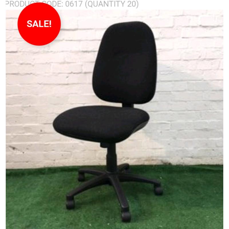 BLACK OPERATOR CHAIR CHEAP USED OFFICE FURNITURE CLEARANCE SALE