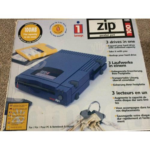 Iomega zip parallel port 100 drive