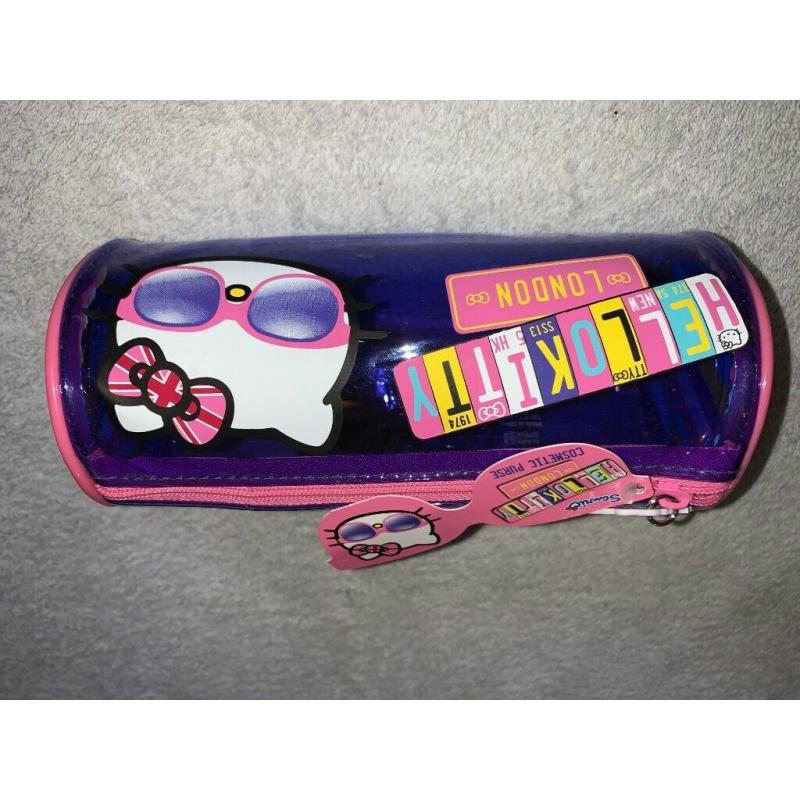 New Hello Kitty London Cylinder Cosmetic Purse IP1