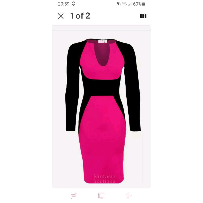 Pink dress size 14