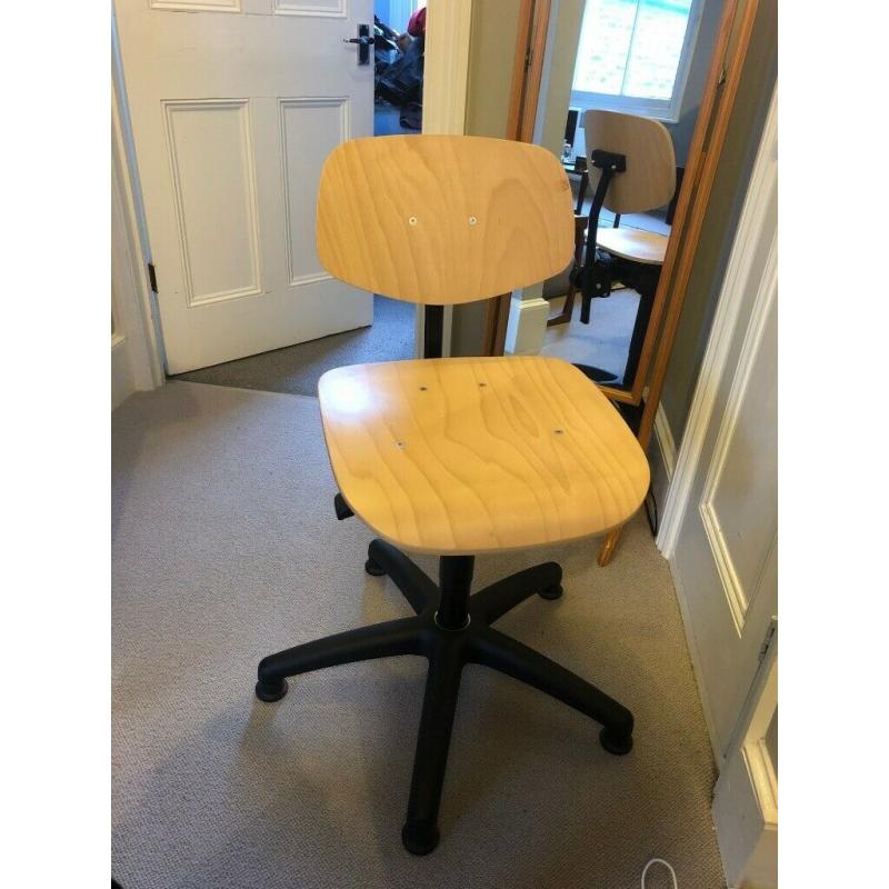 Wooden desk chair