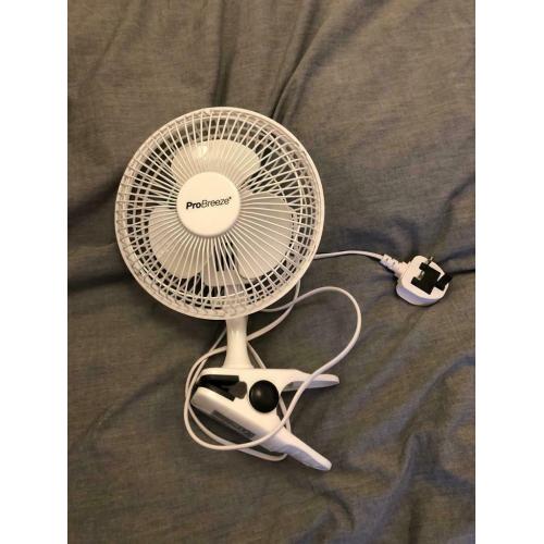 Small fan with clip