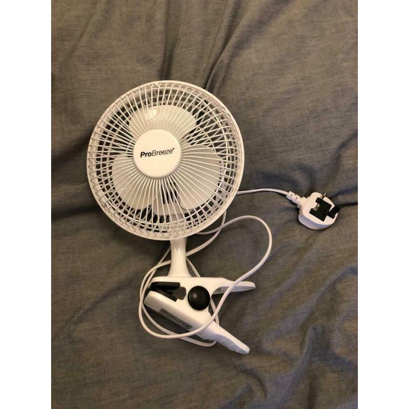 Small fan with clip