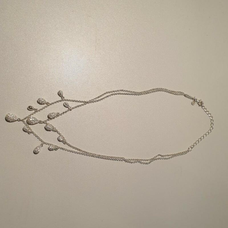 Shiny Artificial Necklace With Earrings Kids Jewellery Set