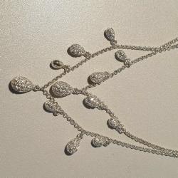 Shiny Artificial Necklace With Earrings Kids Jewellery Set