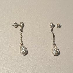 Shiny Artificial Necklace With Earrings Kids Jewellery Set