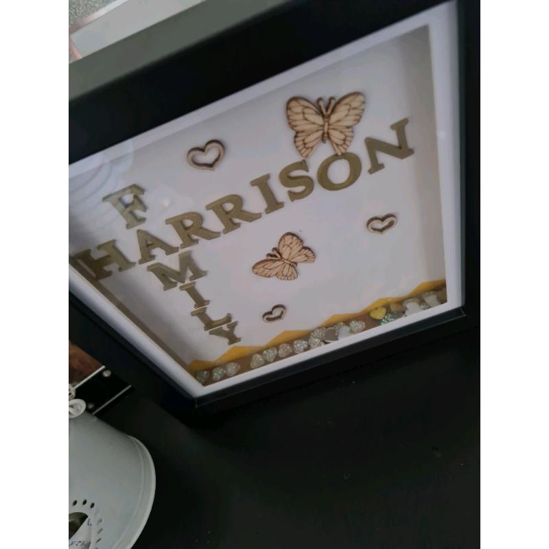 Personalised family 3d frames