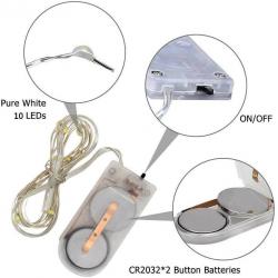 Brand New Mini Battery Operated Fairy Lights 10 Pack 20 LED Waterproof