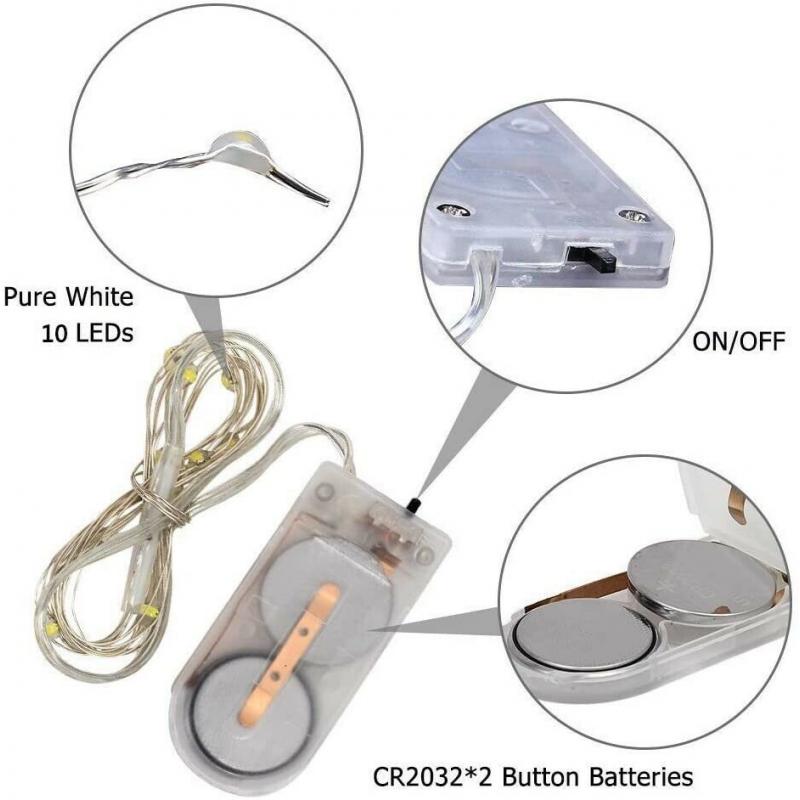 Brand New Mini Battery Operated Fairy Lights 10 Pack 20 LED Waterproof