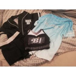 Black ice cheerleading uniforms