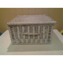 TWO LARGE WICKER HAMPERS .. CHRISTMAS/DISPLAY/STORAGE