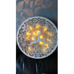 Light up wall decoration