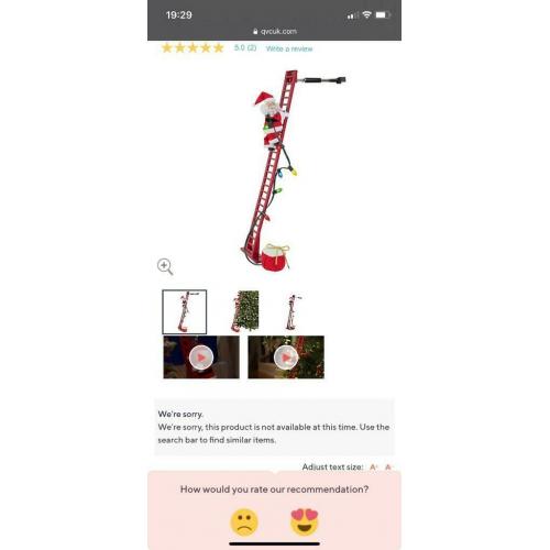 QVC Climbing Santa NEW - for tree decoration