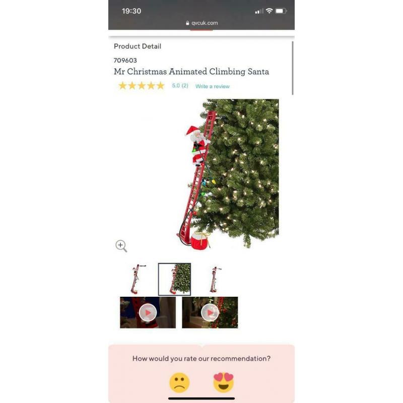 QVC Climbing Santa NEW - for tree decoration