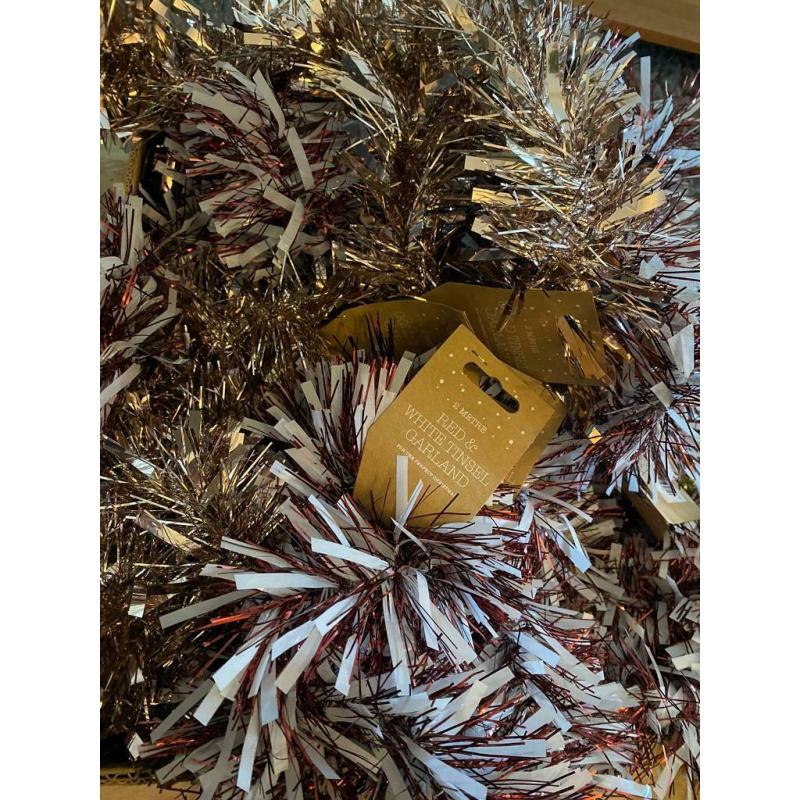 10 x 2m chunky tinsel,collection Burton-onTrent