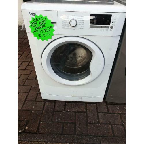 White beko 8kg ld 1200 spin washing machine