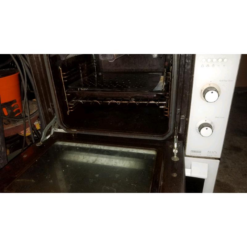 Zanussi Built in Gas Double Oven and Grill